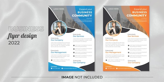 Modern business flyer template