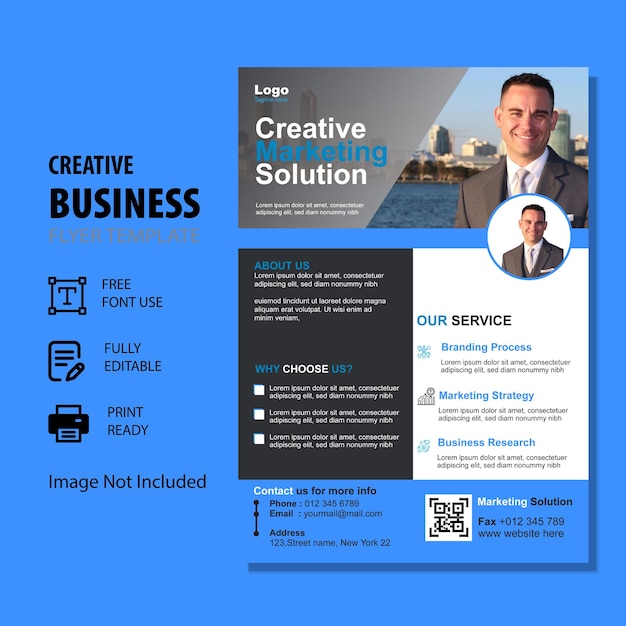 Modern business flyer template