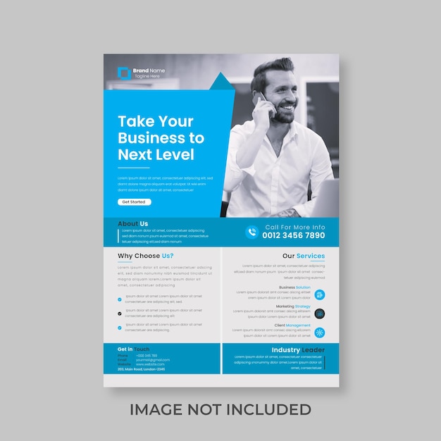 Modern business flyer template