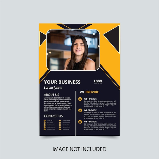 Modern business flyer template