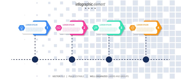 벡터 모던 비즈니스 인포그래픽 (modern business infographic for curved road map timeline template with icons) - 이콘이 있는 구부러진 도로 지도 타임라인 템플릿.