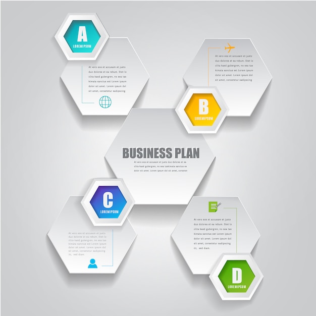 Modern Business infographic options   