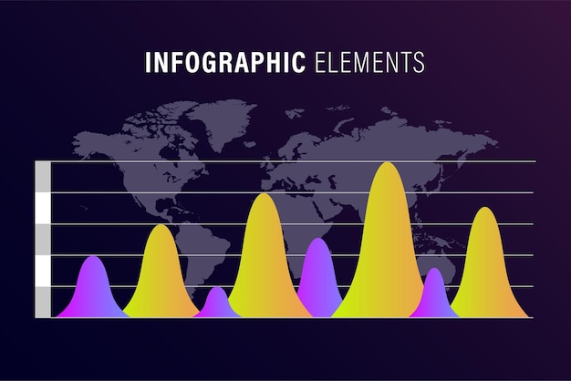 modern business infographic steps template background design