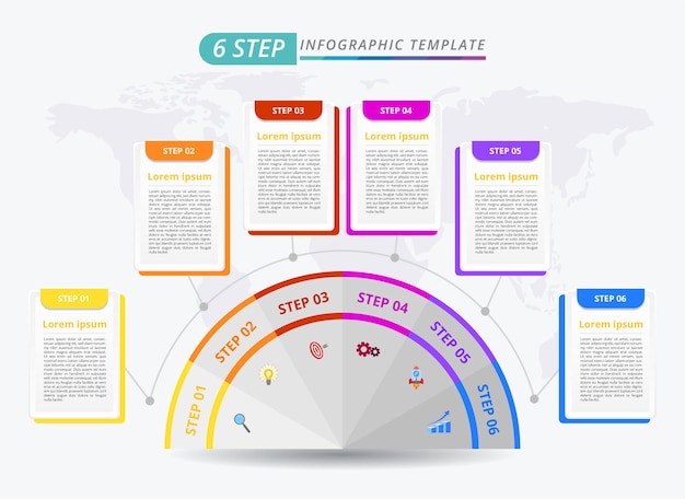 Vector modern business infographic template design