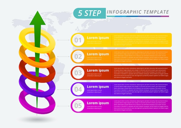 벡터 현대 비즈니스 인포그래픽 템플릿 디자인