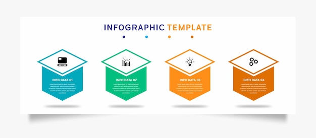 Design moderno modello di business infografica