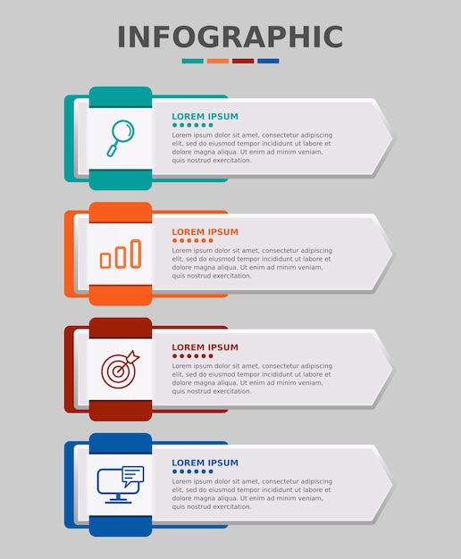 현대 비즈니스 infographic 템플릿 디자인