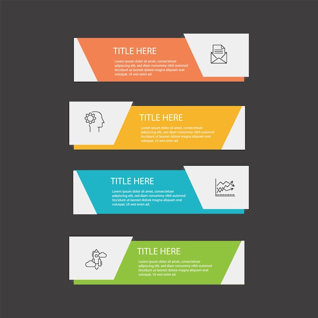 modern business infographic template design