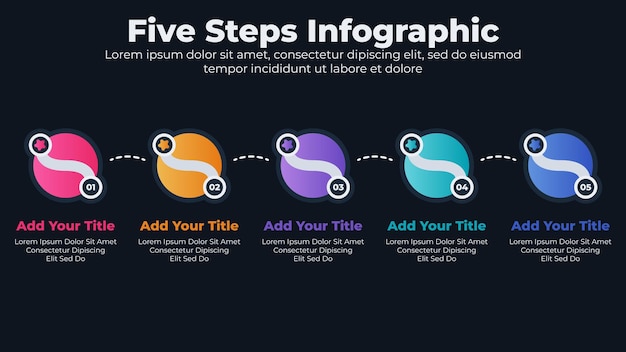 Modern business infographic template