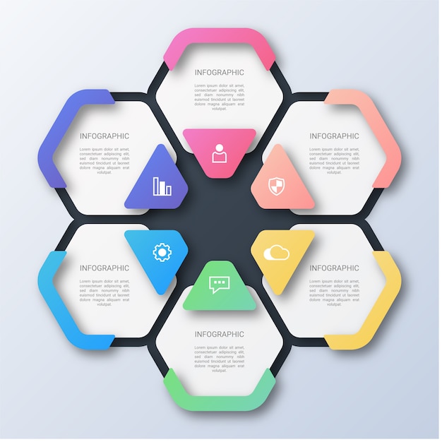 현대 비즈니스 Infographic 템플릿