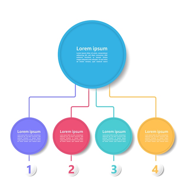 Vector modern business infographic timeline design template