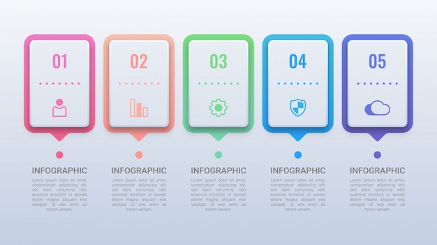 Modern Business Infographic with Options