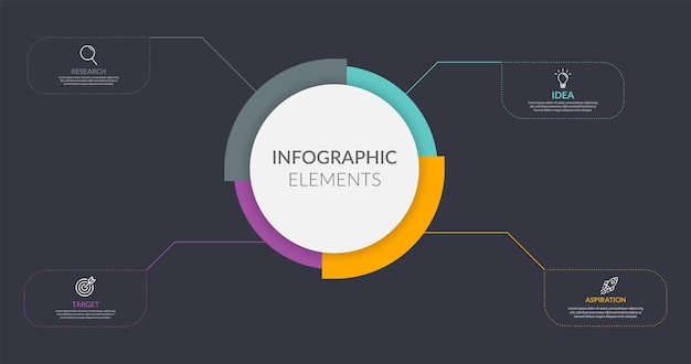 Modern business infographic