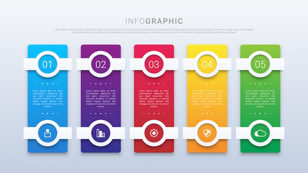 Infografica moderna di affari