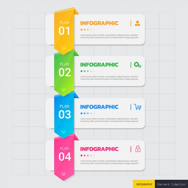 Modern business infographic