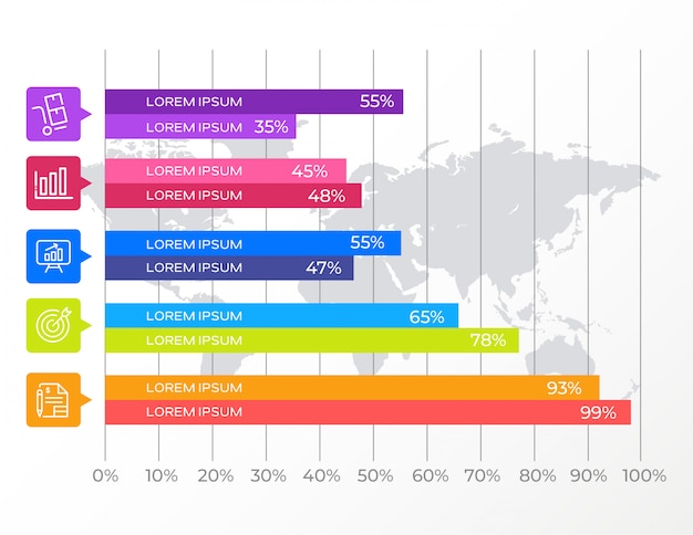 Modern business infographic