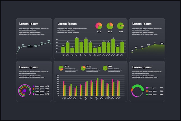 Modern business infographics visual presentation of data