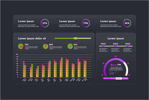 Modern business infographics visual presentation of data