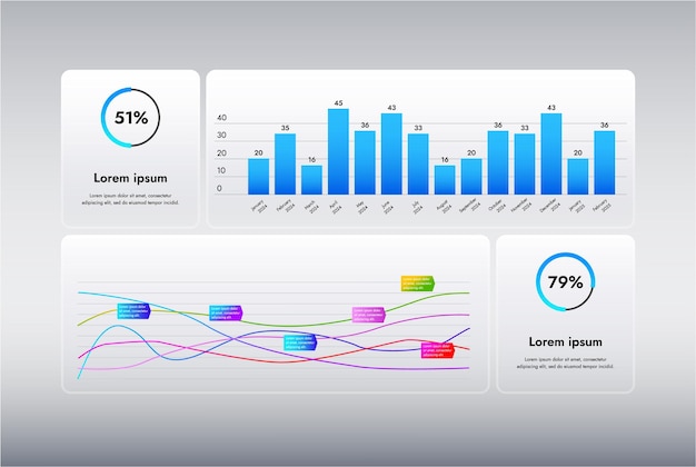 Vector modern business infographics visual presentation of data