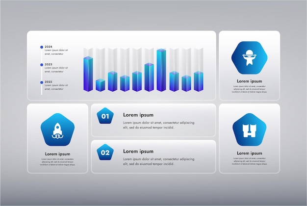 Vector modern business infographics visual presentation of data