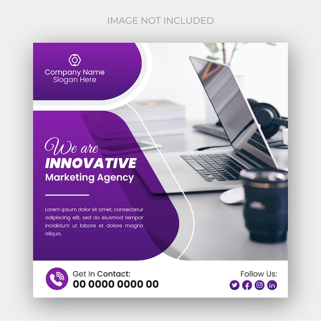 Modern business Instagram post design template or web banner