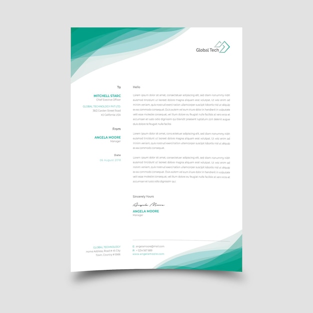 modern business invoice template