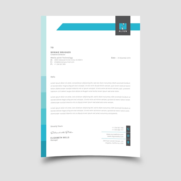 modern business invoice template