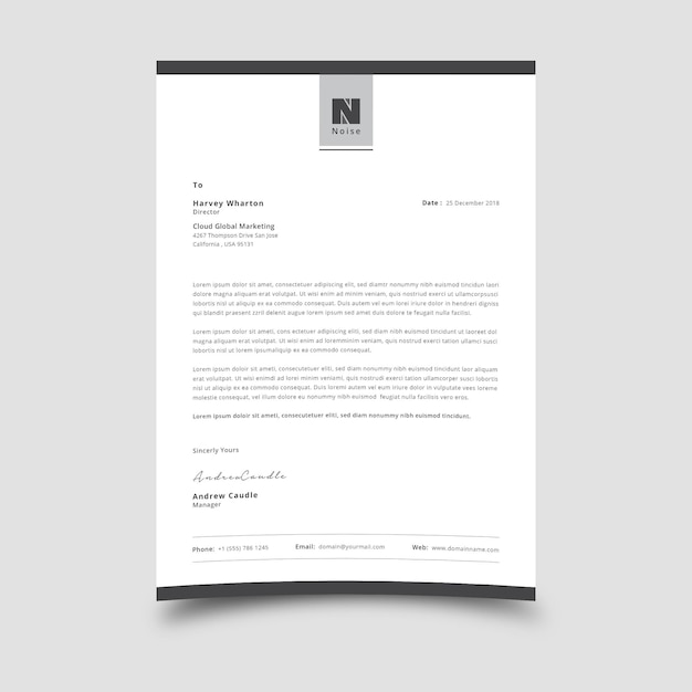 modern business invoice template