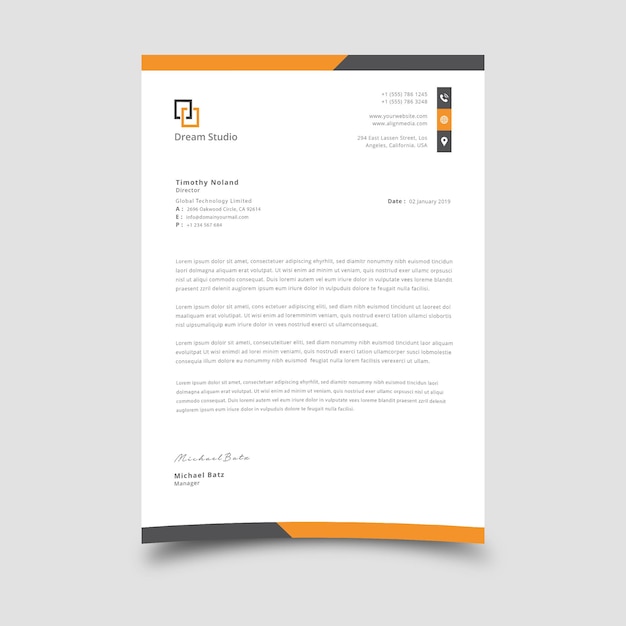 modern business invoice template