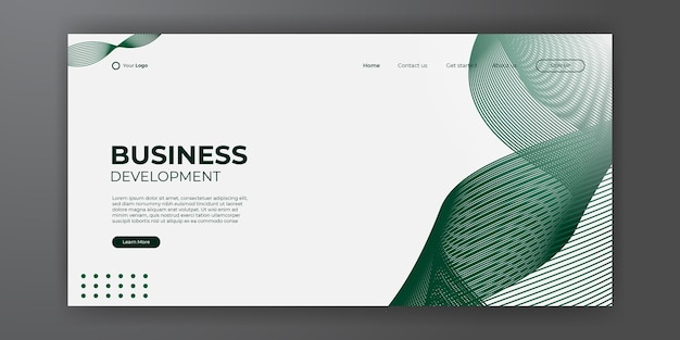 Modern business landing page abstract background. web background template design with modern shape and simple technology concept. vector illustration