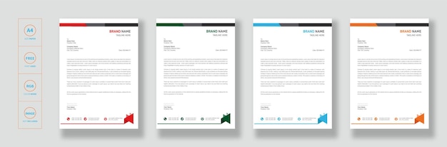 Modern business letterhead design