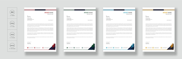 modern business letterhead design
