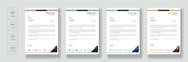 Modern business letterhead design