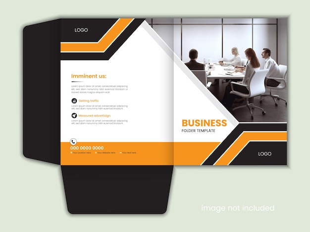 Premium Vector Modern Business Marketing folder design template Premium Vector Modern Business Marketing folder design template