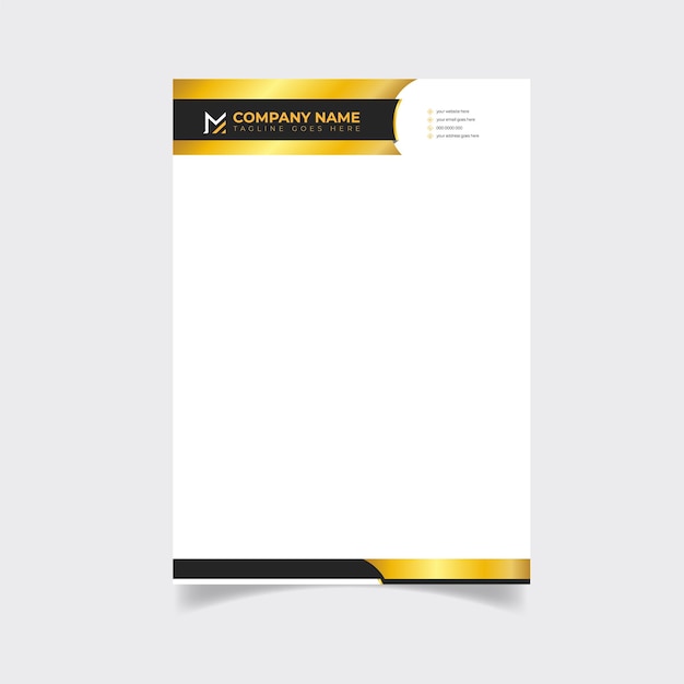 modern business pad design template