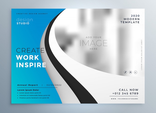 Vector modern business presentation brochure flyer design