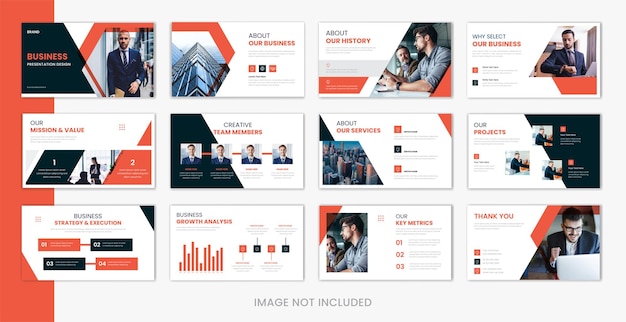 Vector modern business presentation design