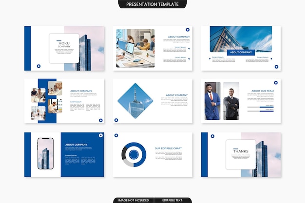 Vector modern business presentation template powerpoint