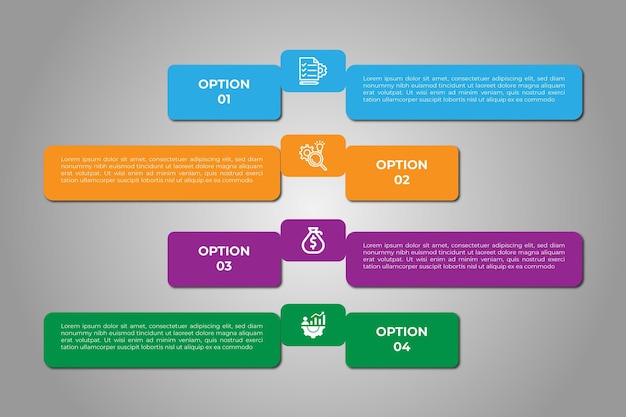 Vector modern business presentation vector infographic element design