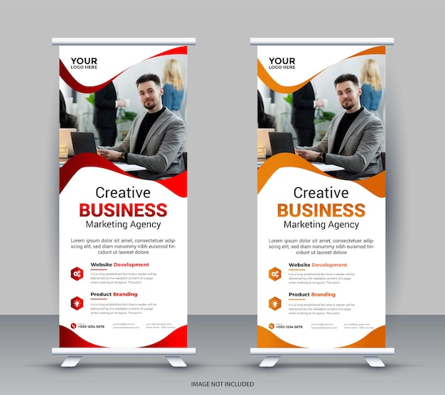 Modern business rack card or dl flyer templates