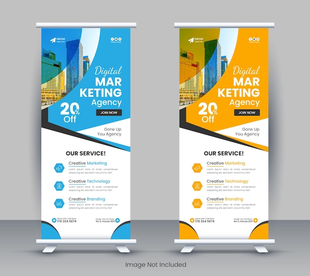 Modern business rack card or dl flyer templates