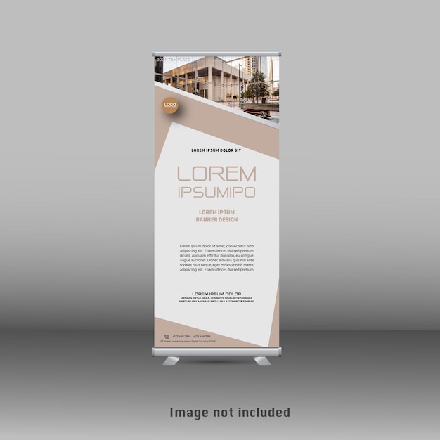 Design moderno del banner standee rollup aziendale