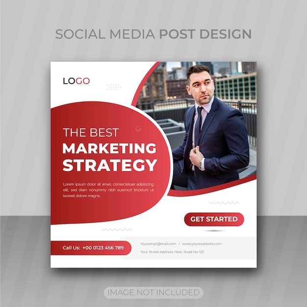 Modern business social media post or instagram post design