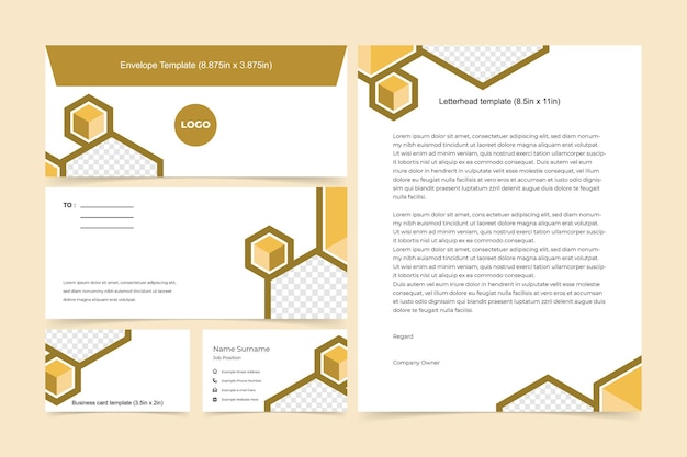 Modern Business Stationery Template Design Vector Eps 10 Letterhead , Business Cards, Envelope