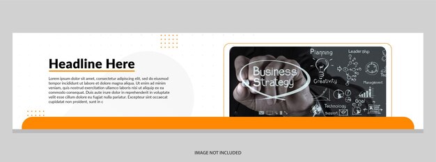 Modern business website ad banner template header minimal linkedin facebook cover photo social media