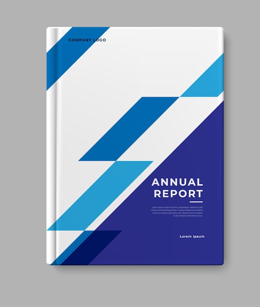 Vector modern bussines annual report template cover design