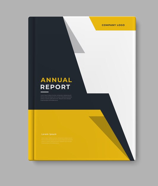 Vector modern bussines annual report template cover design