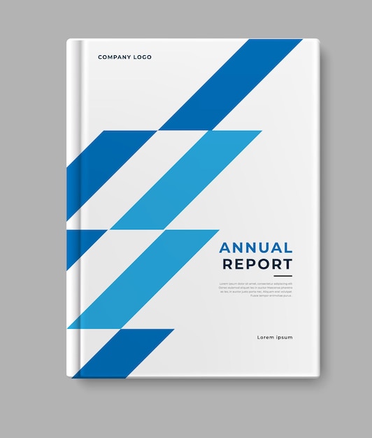 Vector modern bussines annual report template cover design