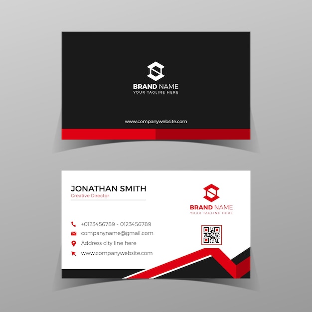 Modern bussines card template Elegant element composition design with clean concept