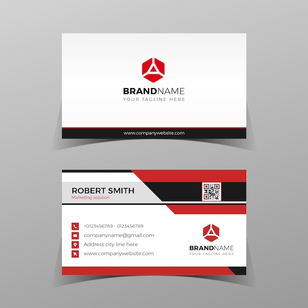 Modern bussines card template Elegant element composition design with clean concept